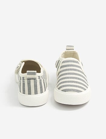 Sapatilhas slip-on com fechos de velcro com padrão
