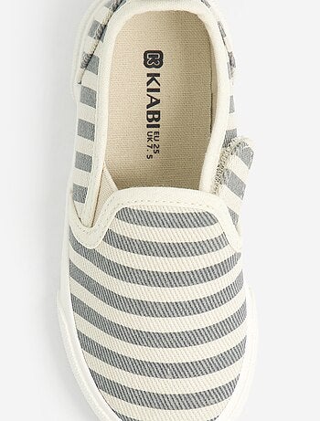 Sapatilhas slip-on com fechos de velcro com padrão