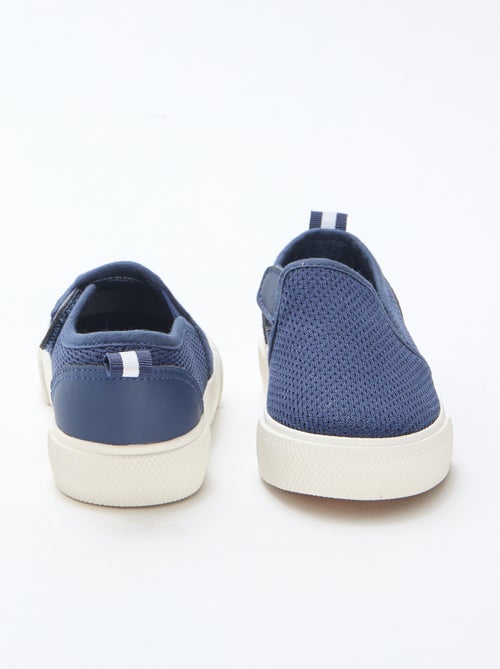 Sapatilhas slip-on em malha lisa - Kiabi