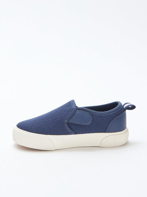Sapatilhas slip-on em malha lisa - Kiabi