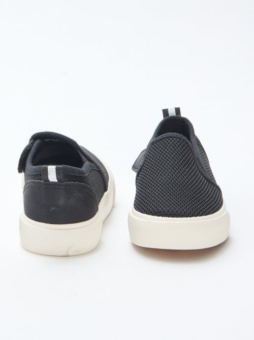 Sapatilhas slip-on em malha lisa - Kiabi