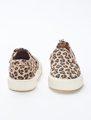 Sapatilhas slip-on leopardo