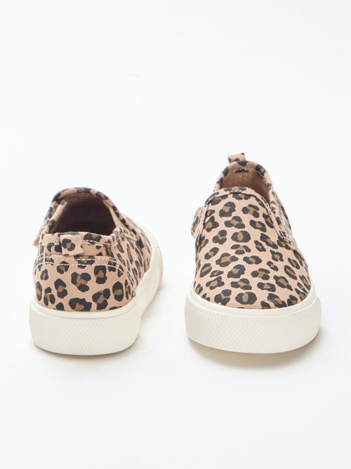 Sapatilhas slip-on leopardo - Kiabi