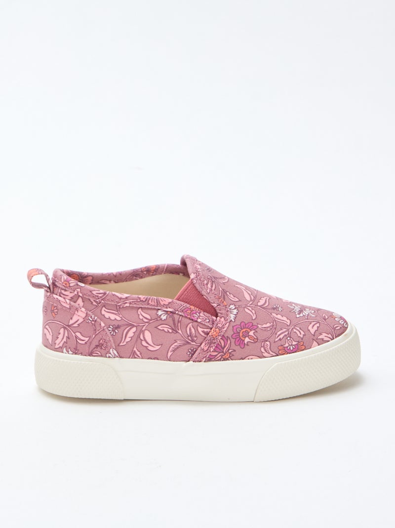 Sapatilhas slip-on Rosa - Kiabi