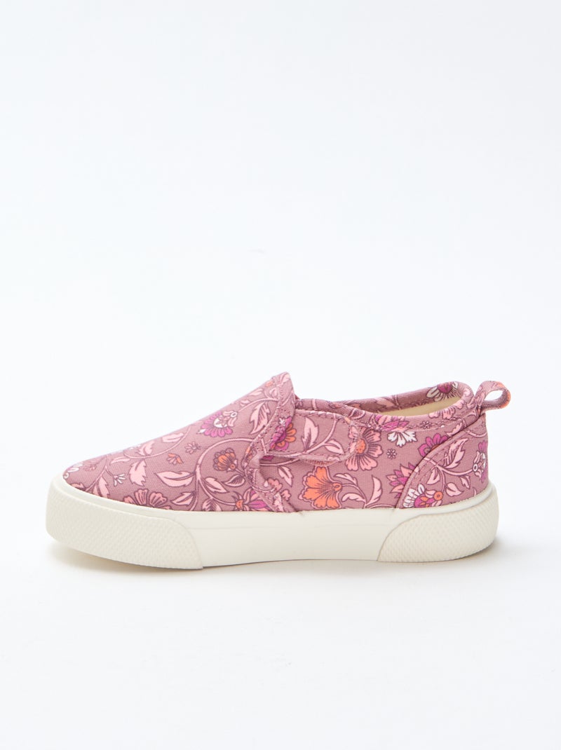 Sapatilhas slip-on Rosa - Kiabi