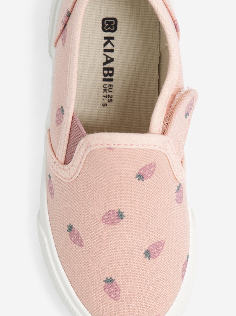 Sapatilhas slip-on Rosa - Kiabi