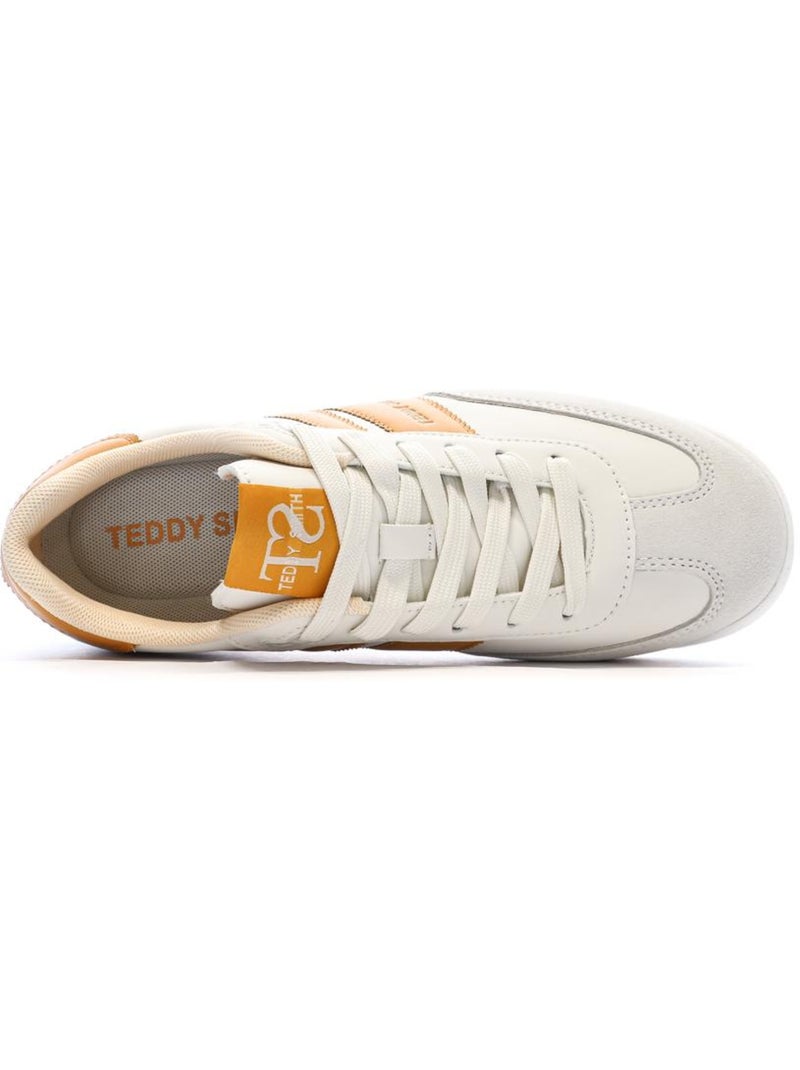 Sapatilhas Teddy Smith 120232 Branco/Amarelo e Castanho para Mulher Branco - Kiabi