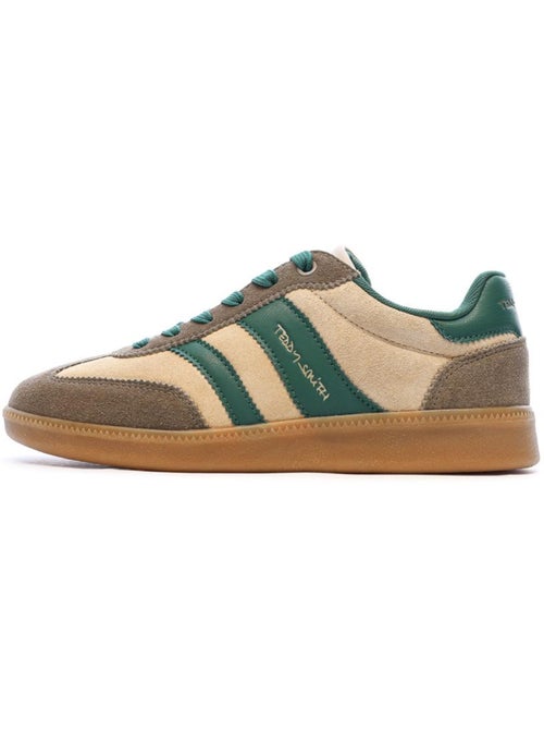 Sapatilhas Teddy Smith 120235 Verde Escuro/Bege para Mulher - Kiabi Sapatilhas Teddy Smith 120235 Verde Escuro/Bege para Mulher - Kiabi