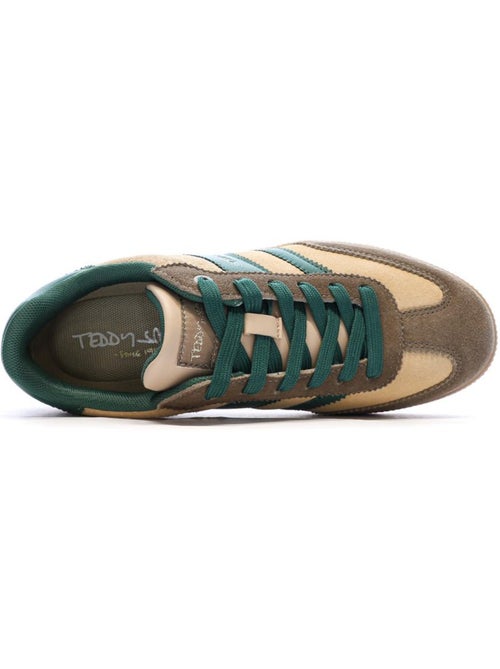 Sapatilhas Teddy Smith 120235 Verde Escuro/Bege para Mulher - Kiabi Sapatilhas Teddy Smith 120235 Verde Escuro/Bege para Mulher - Kiabi