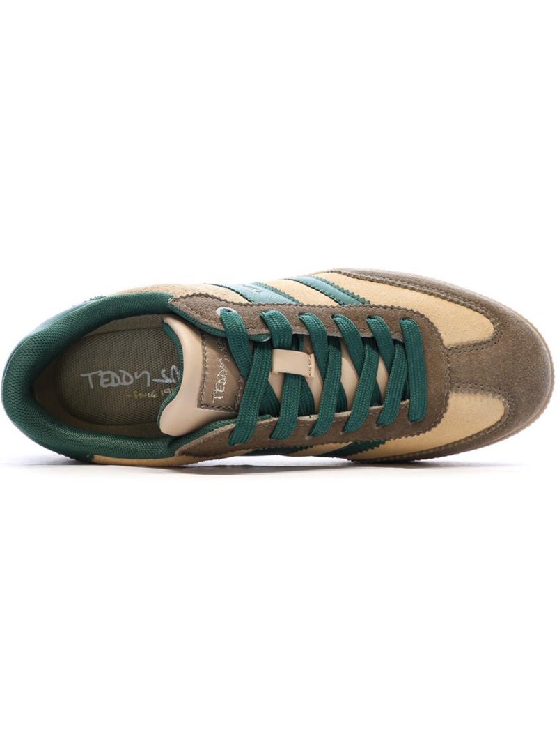 Sapatilhas Teddy Smith 120235 Verde Escuro/Bege para Mulher Bege - Kiabi