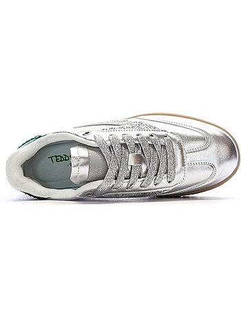Sapatilhas Teddy Smith 120305 para Mulher em Prateado e Verde