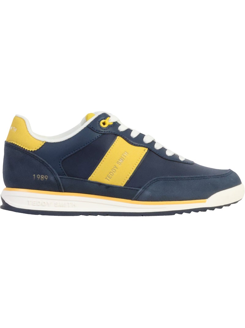 Sapatilhas Teddy Smith 120506 para Homem em Azul-Marinho e Amarelo Azul-marinho - Kiabi