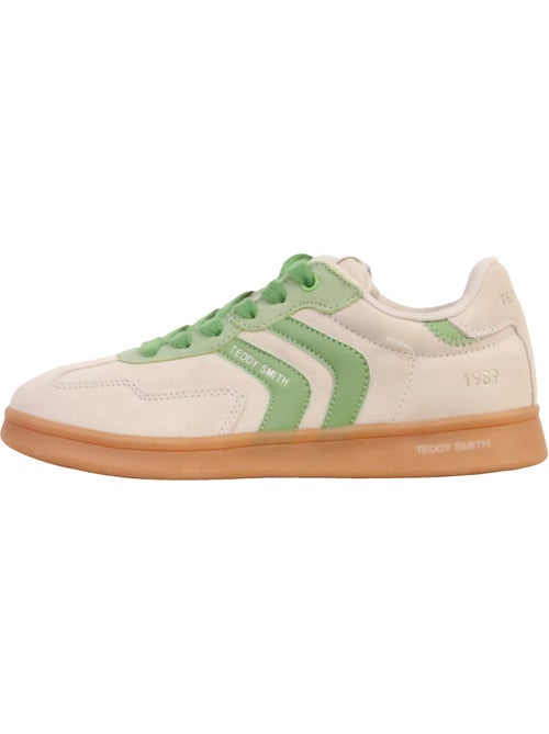 Sapatilhas Teddy Smith 120519 Bege/Verde para Mulher - Kiabi Sapatilhas Teddy Smith 120519 Bege/Verde para Mulher - Kiabi