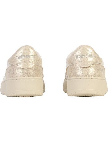 Sapatilhas Teddy Smith 120540 Dourado/Cru para Mulher
