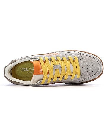 Sapatilhas teddy smith 120596 cinza/laranja para mulher