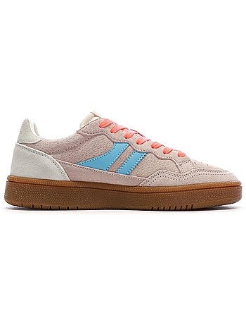 Sapatilhas teddy smith 120596 cinza/laranja para mulher