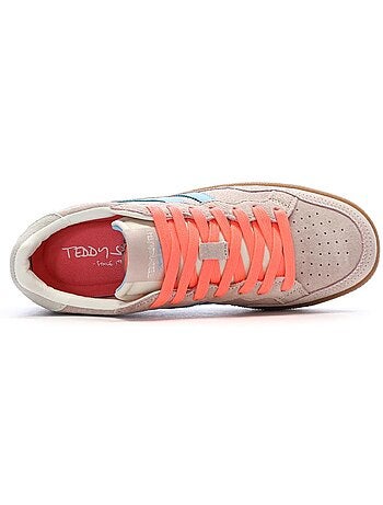Sapatilhas teddy smith 120596 cinza/laranja para mulher