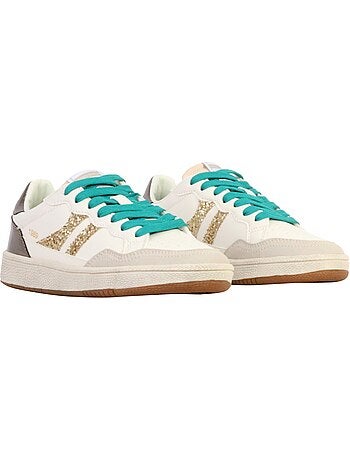 Sapatilhas Teddy Smith 120598 Bege/Dourado para Mulher