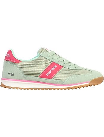 Sapatilhas teddy smith verde/rosa para mulher 120549