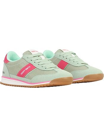 Sapatilhas teddy smith verde/rosa para mulher 120549