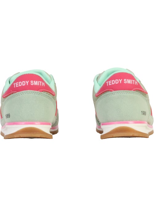 Sapatilhas Teddy Smith Verde/Rosa para Mulher 120549 - Kiabi