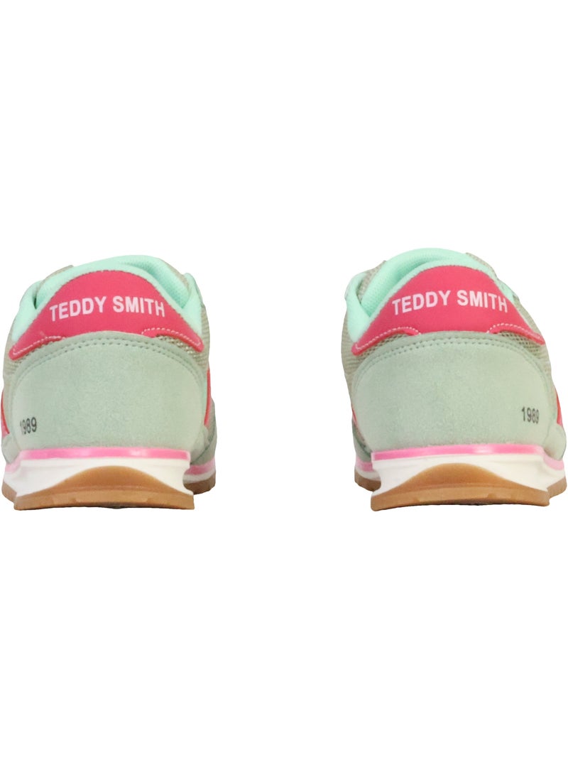 Sapatilhas Teddy Smith Verde/Rosa para Mulher 120549 Azul claro - Kiabi