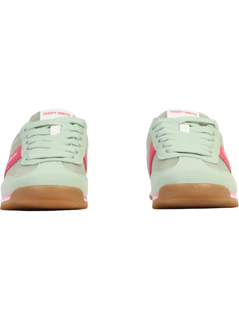 Sapatilhas Teddy Smith Verde/Rosa para Mulher 120549 Azul claro - Kiabi