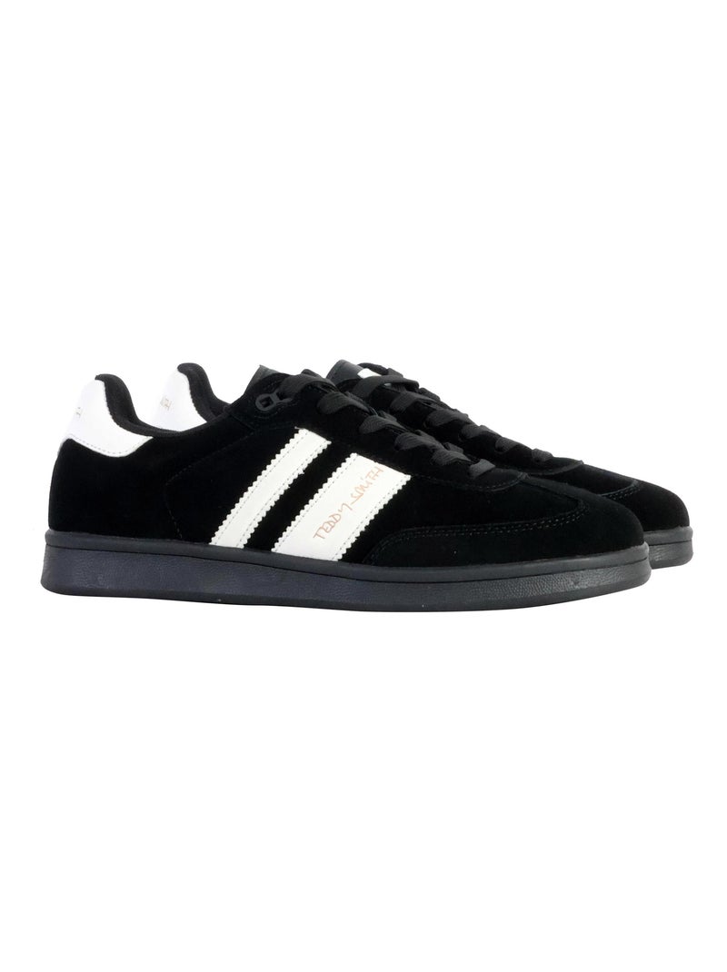 Sapatilhas Teddy Smith White Suede Pretas e Brancas para Homem Preto - Kiabi