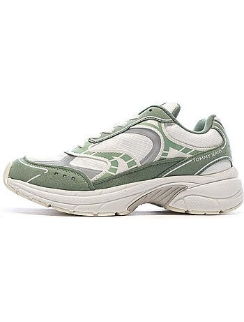 Sapatilhas Tommy Hilfiger Archive 25 para Mulher Branco/Verde
