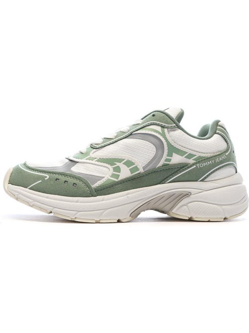 Sapatilhas Tommy Hilfiger Archive 25 para Mulher Branco/Verde - Kiabi Sapatilhas Tommy Hilfiger Archive 25 para Mulher Branco/Verde - Kiabi
