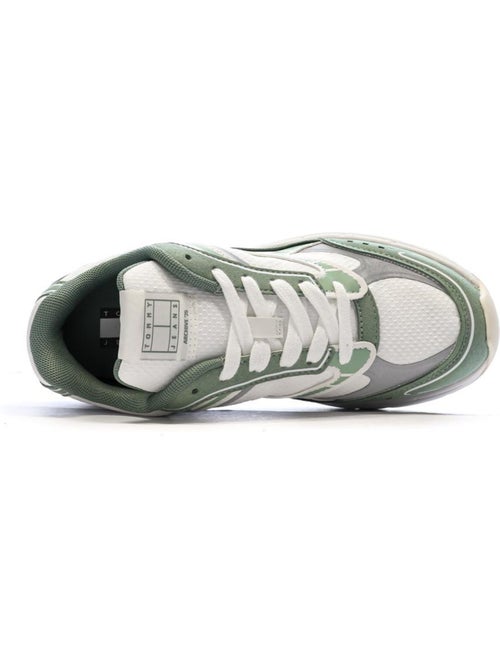 Sapatilhas Tommy Hilfiger Archive 25 para Mulher Branco/Verde - Kiabi Sapatilhas Tommy Hilfiger Archive 25 para Mulher Branco/Verde - Kiabi