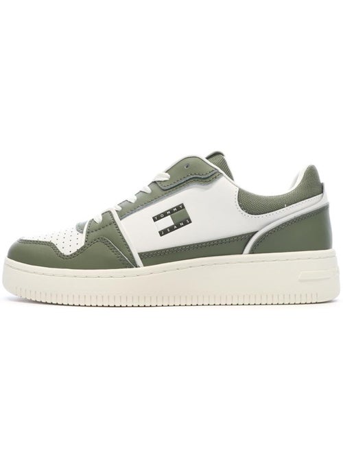 Sapatilhas Tommy Hilfiger Cupsole Branco/Verde para Homem - Kiabi Sapatilhas Tommy Hilfiger Cupsole Branco/Verde para Homem - Kiabi