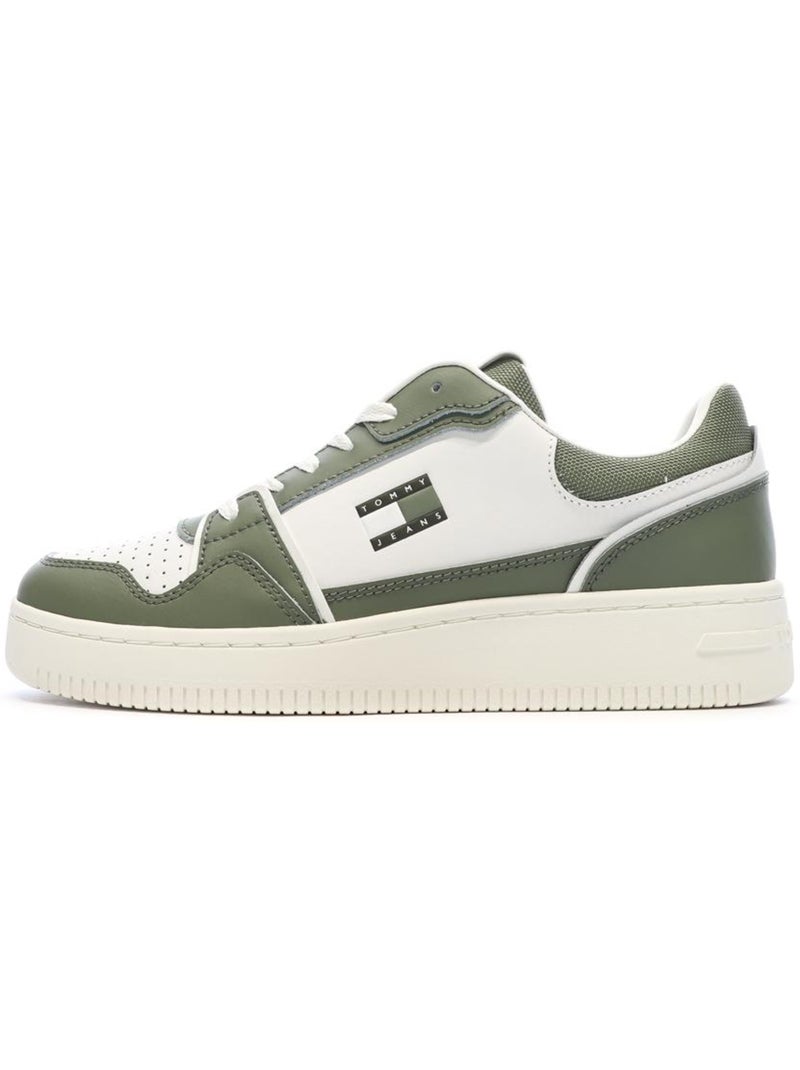 Sapatilhas Tommy Hilfiger Cupsole Branco/Verde para Homem Branco - Kiabi