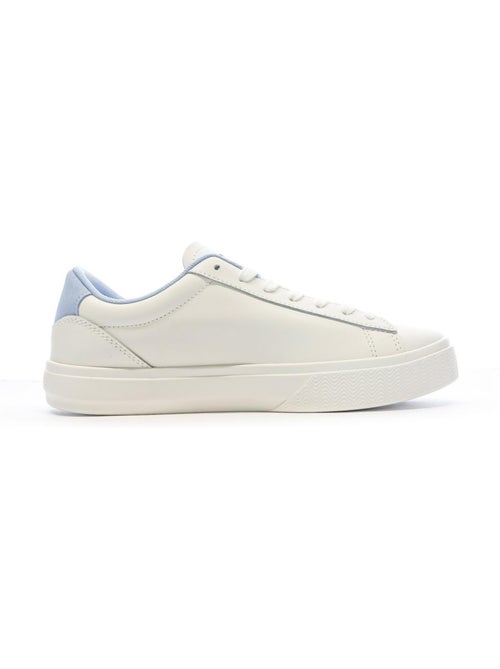 Sapatilhas Tommy Hilfiger Cupsole para Mulher em Branco e Azul - Kiabi Sapatilhas Tommy Hilfiger Cupsole para Mulher em Branco e Azul - Kiabi