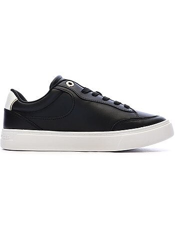 Sapatilhas Tommy Hilfiger Essential Chic Curtas Pretas para Mulher