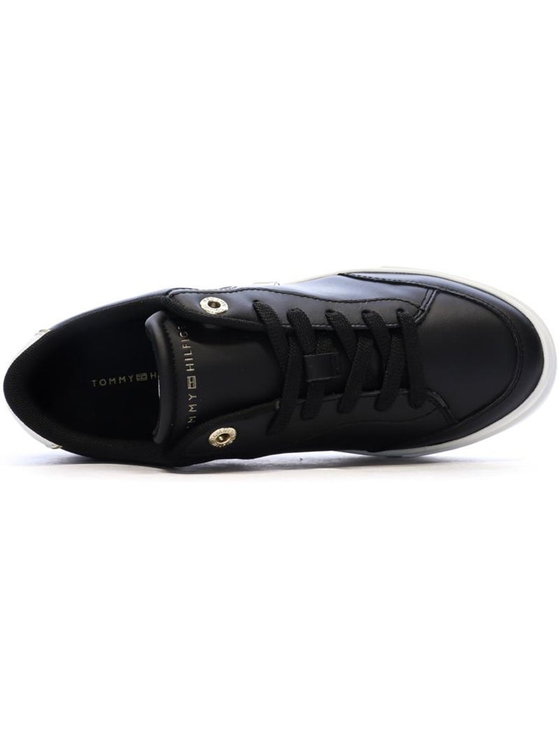 Sapatilhas Tommy Hilfiger Essential Chic Curtas Pretas para Mulher Preto - Kiabi