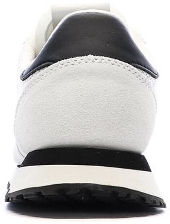 Sapatilhas tommy hilfiger eva runner em pele brancas/azul-marinho para homem