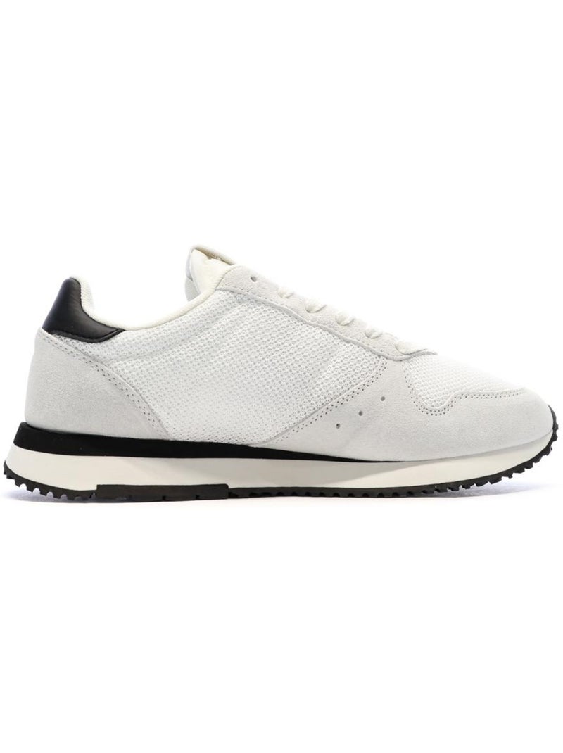 Sapatilhas tommy hilfiger eva runner em pele brancas/azul-marinho para homem Branco - Kiabi