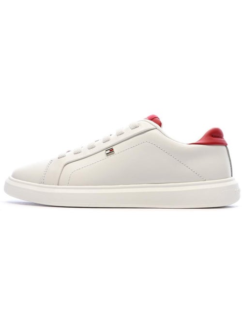 Sapatilhas Tommy Hilfiger Icon para Mulher em Branco e Vermelho - Kiabi