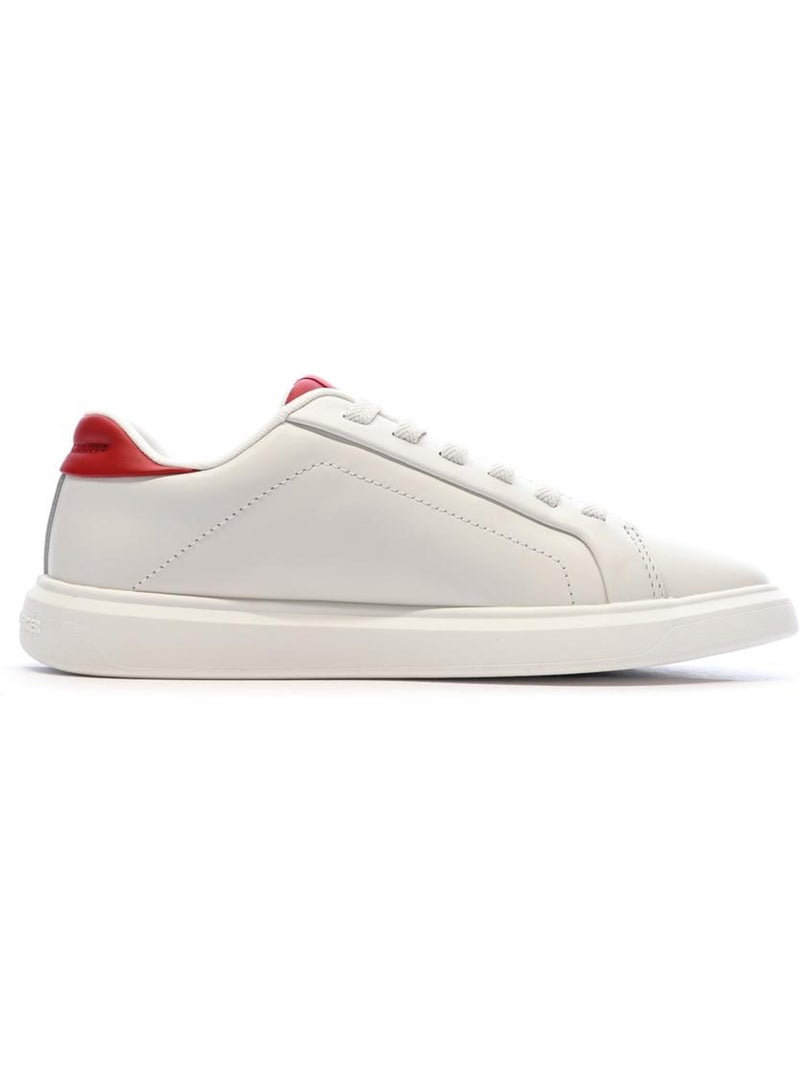 Sapatilhas Tommy Hilfiger Icon para Mulher em Branco e Vermelho Bege - Kiabi