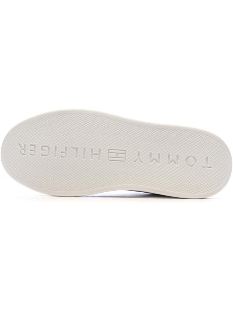 Sapatilhas Tommy Hilfiger Icon para Mulher em Branco e Vermelho Bege - Kiabi