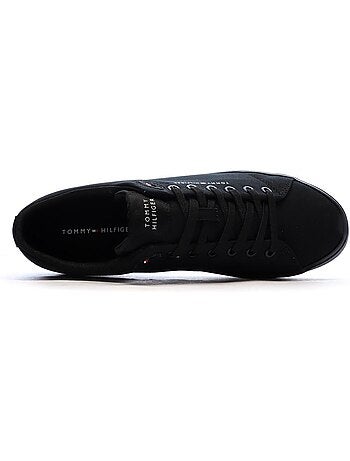 Sapatilhas Tommy Hilfiger Th Hi Vulc Low Core Pretas para Homem