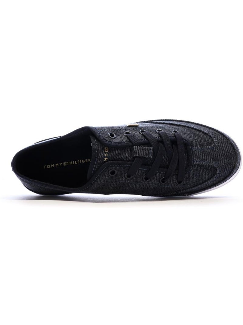 Sapatilhas Tommy Hilfiger Washed Marinhas para Mulher Azul-marinho - Kiabi