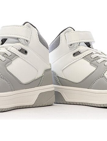 Sapatilhas umbro olly vlc para menino em cinzento, branco e vermelho