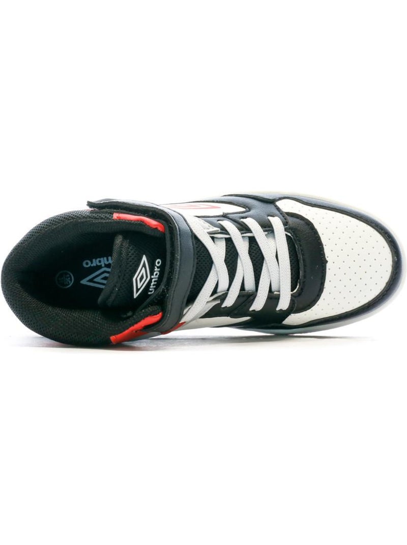 Sapatilhas Umbro Olly VLC para Menino em Preto, Vermelho e Branco Preto - Kiabi