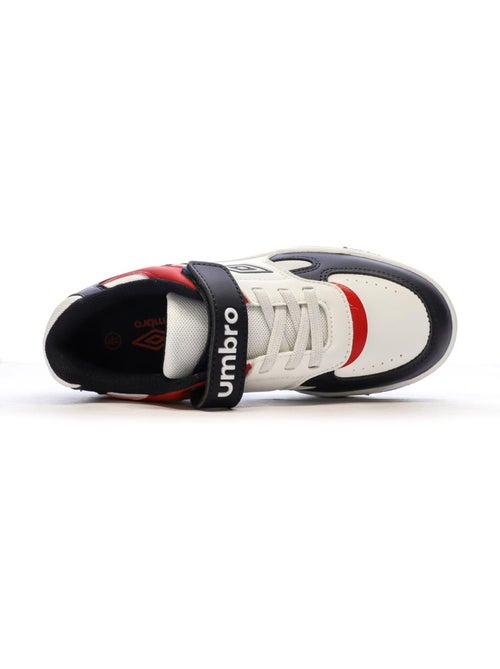 Sapatilhas Umbro Travys para Menino Brancas, Vermelhas e Azuis-Marinho - Kiabi