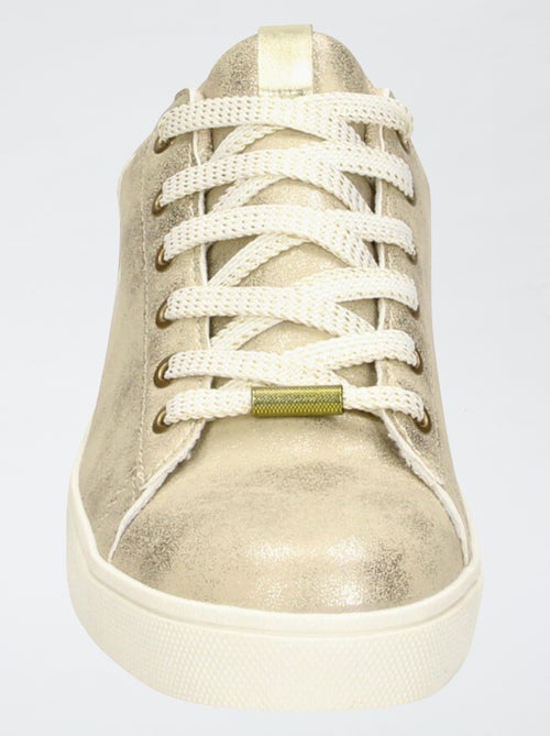 Sapatilhas urbanas douradas - Kiabi