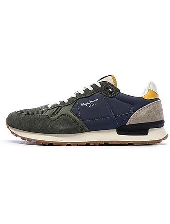 Sapatilhas Verdes Masculinas Pepe Jeans Brit Prints