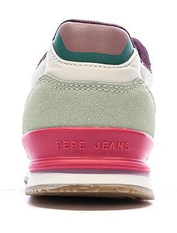 Sapatilhas violeta para mulher pepe jeans london band