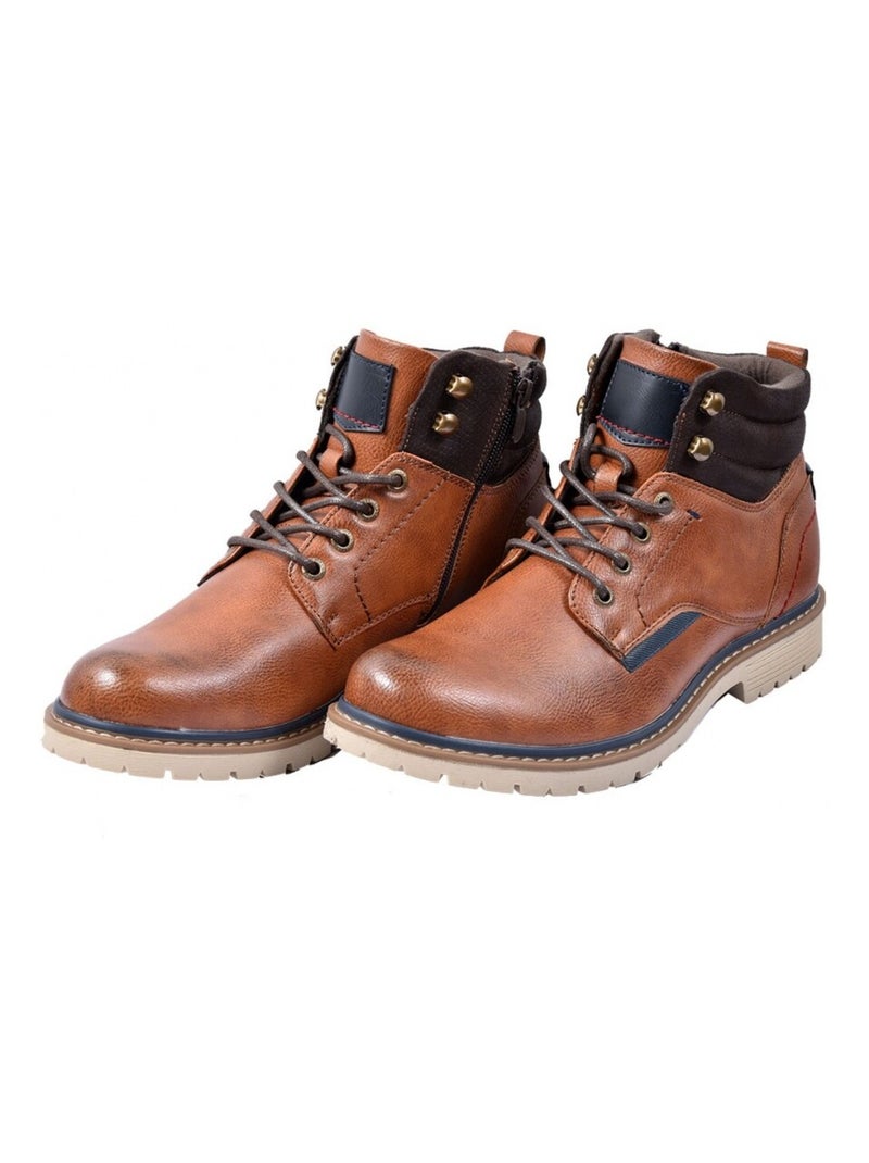 Sapato Bota Homem Castanho - Kiabi
